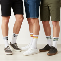 Chaussettes de sport décontractées en coton de bambou de haute qualité et bon marché avec semelle antidérapante, logo et design personnalisés