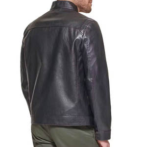 Chaqueta de Cuero para Motociclista de Talla Regular para Hombre, Diseño de Fábrica, Atuendo Moderno, Chaqueta de Cuero para Hombre - Product Image 2