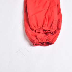 Pantalones Cargo Unisex Rojos de Poliéster, Cintura Elástica, Impermeables, Estilo Urbano, Corte Holgado, Estilo Hip Hop para Adultos - Product Image 5