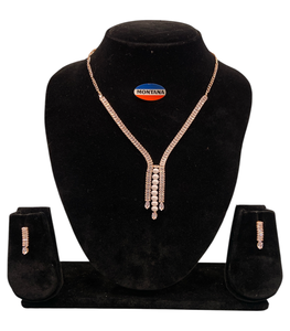 Diamant Fashion Set B182 Élégant Élégant Classique Vintage Collier Boucles D'oreilles pour les Anniversaires Élégant Fêtes - Product Image 2