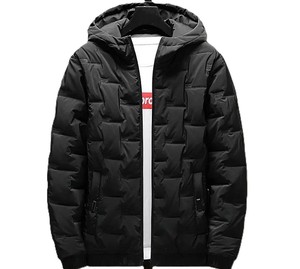 Chaquetas de hombre al por mayor de alta calidad, chaqueta acolchada con capucha de diseño personalizado, chaquetas de invierno a prueba de viento con estilo informal - Product Image 4