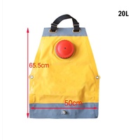 Pulvérisateur à dos forestier ILOT 20L avec réservoir d'eau pliable, pulvérisateur à dos portable pour la lutte contre les incendies