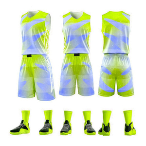 Vente en gros d'uniformes de sport d'usine de haute qualité 100% polyester respirant séchage rapide maillot de basket-ball shorts grande taille - Product Image 5