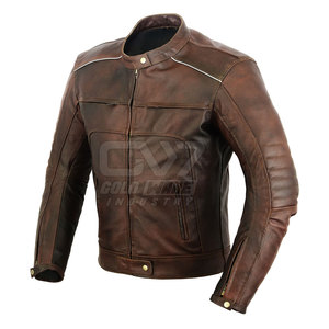 Chaqueta de Motociclista de Cuero, Chaqueta de Carreras Protectora, Resistente al Viento y Duradera para Hombre y Mujer - Product Image 1