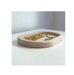 Marbre coeur bijoux plateaux forme ronde décoration salle de bain accessoires pour hôtels de luxe et usage domestique - Product Image 2