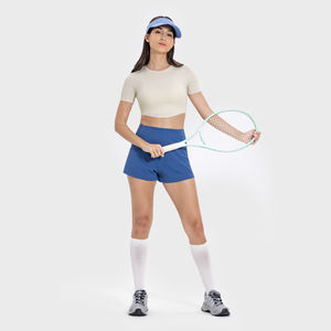 Hot Sale Ladies Fitness Crop Top Short Sleeve <b>Yoga</b> <b>T</b>-<b>Shirt</b> Women's Sportswear for Workout - Product Image 6