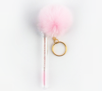 Tube de brosses réutilisables pour nettoyage des cils, baguettes mascara, boule en fausse fourrure, porte-clés, outil et accessoires