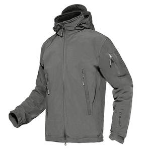 Chaqueta Softshell para Hombre con Servicio OEM, Logotipo Personalizado, Cuello Alto de Lona, Impermeable, Resistente al Viento, Estilo Vintage, 100% Algodón - Product Image 1