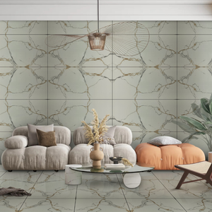 AZULEJOS DE PORCELANA ACRISTALADOS PULIDOS 600X1200MM INTERIORES DE LUJO BRILLANTES ACTUALIZACIÓN ESTÁNDAR - Product Image 1