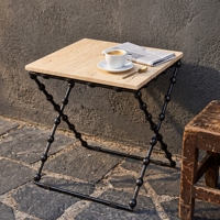 Table d'appoint moderne en fer et marbre, avec structure en métal noir, table basse, meuble d'appoint pour canapé de salon, mobilier pour projets hôteliers