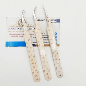 Pinzas para Extensión de Pestañas con Punta de Fibra de Acero Inoxidable Personalizadas, Pinzas para Pestañas con Punta Puntiaguda Sólida - Product Image 1