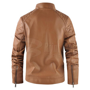 Veste en cuir pour homme respirante à étiquette privée, utilisation en extérieur, veste en cuir légère pour homme - Product Image 2