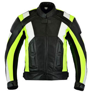 Chaqueta de Motociclista de Cuero Vacuno de Alta Calidad para Invierno, Servicio OEM, Ligera, Transpirable, MOQ Bajo - Product Image 1