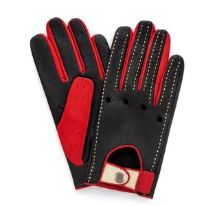 Gants de conduite en cuir respirant pour hommes de qualité supérieure Logo et design personnalisés pour une utilisation sportive - Product Image 5