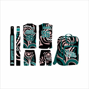 ชุดฟุตบอลธง 7 คน คุณภาพดีที่สุด พิมพ์ลายดิจิทัล ผ้าโพลีเอสเตอร์ 100% กางเกงขาสั้น ขายส่ง สำหรับการแข่งขันวิทยาลัยและการฝึกซ้อม - Product Image 3