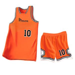 Ensemble de maillot de basket-ball de haute qualité en gros, ensemble de débardeur et de short, vêtements de basket-ball en deux pièces, uniforme pour hommes - Product Image 1