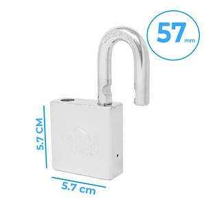 Lucchetto in Lega di Boro con Combinazione a Chiave e Digitale, Archetto Corto da 57mm, Massima Sicurezza, Impermeabile, per Uso Sicuro, Realizzato in Ferro - Product Image 3