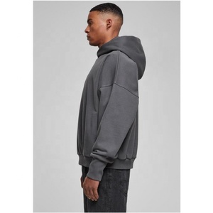 Sudadera con Capucha Extra Grande para Hombre, 100% Algodón, con Bolsillo y Bordado Intenso, Tendencia Invierno 2024, Oferta al por Mayor, Personalizable OEM de Alta Calidad - Product Image 2