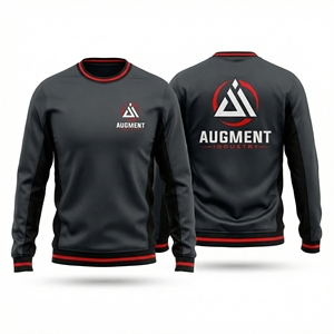 Sudadera de Cuello Redondo para Hombre, con Logotipo Personalizado, Ropa Deportiva, Sudadera de Entrenamiento, Calidad Premium, OEM, ODM, al por Mayor - Product Image 6