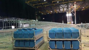 JY-715 Tribune télescopique personnalisée, système de sièges rétractables <span class=keywords><strong>pour</strong></span> gymnase intérieur, terrain de basket-ball, chaises pliantes de stade - Product Image 6