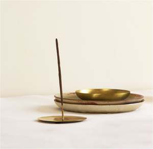 ที่ใส่ธูปทำจากโลหะที่ออกแบบได้เอง,ที่ใส่ธูปบ้านที่ดักจับเถ้าสำหรับตกแต่งบ้านการทำสมาธิแบบตั้งโต๊ะผลิตในอินเดีย - Product Image 6