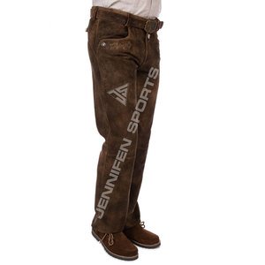 ผู้ใหญ่Oktoberfestผู้ชายLederhosenกางเกงFlared Cowhideหนังนิ่มปุ่มปิดด้านหน้าและด้านหลังกระเป๋าเข็มขัดห่วง - Product Image 4