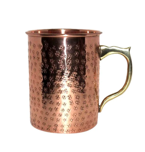 Tasse à boire traditionnelle en cuivre Design moderne Drinkware Conception martelée pour thé Café et cocktails Tasse en cuivre - Product Image 5