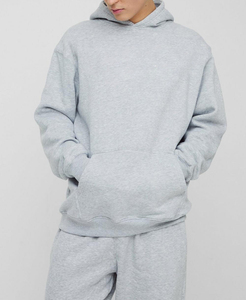 Haute qualité 100% coton 300 GSM sur mesure hommes Jogging sport costumes deux pièces à capuche et pantalon Baggy survêtement pour hommes - Product Image 6