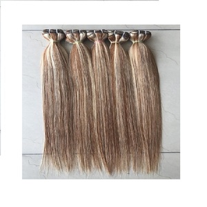 Extensiones de cabello humano liso de 22 pulgadas, pelo peruano sin procesar de la mejor calidad, supersuave y sedoso, indio, P30/613 - Product Image 1
