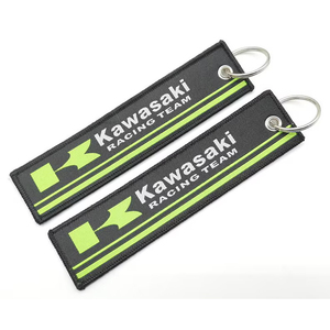 พวงกุญแจหนังแฟชั่นหรูหราพวงกุญแจที่กำหนดเองสลักพวงกุญแจหนังส่วนบุคคลที่สง่างามพร้อมแหวน - Product Image 1