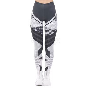 Leggings pour femmes à taille haute, tricotés, pour l'entraînement - Confortables, durables, séchage rapide et respectueux de l'environnement, en Spandex/Nylon - Product Image 1