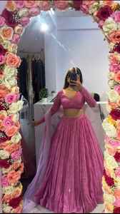 Lehenga ล่าสุดที่สวยงามพร้อมพิมพ์ลายดอกไม้ที่สวยงาม - Product Image 4