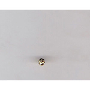 Perles en argent sterling plaqué or 14K, breloques intercalaires plaquées or 18K pour la fabrication de bijoux, taille de perle 1mm, emballées en sachet - Product Image 1