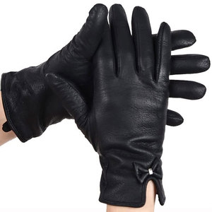 Gants et mitaines en cuir PU personnalisés de haute qualité couleur unie hiver chaud usage quotidien fête en plein air décontracté Style uni Service OEM - Product Image 2