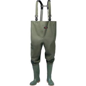 Olive Green Fishing <b>Waders</b> Size 42 PVC on Polyester Backing Fabric Pack Size 3400 - Product Image 2