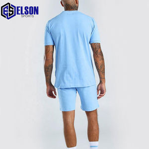 2025 dernier nouveau Style à la mode conception personnalisée de haute qualité grande taille hommes T-shirts et Shorts Gym plaine surdimensionné ensemble de shorts - Product Image 2