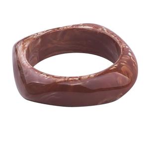 Brazalete grueso de resina colorida para mujer, pulsera de joyería de moda personalizable, varios colores, brazaletes irregulares ostentosos para fiesta - Product Image 4