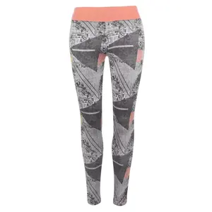 Femmes taille haute dégradé couleur Gym Fitness Yoga Leggings bout à bout extensible dans les quatre sens fait tricoté pour l'entraînement en cours d'exécution - Product Image 2