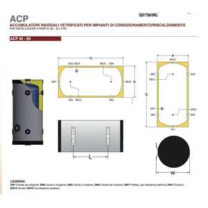 Sistema HVAC Doméstico Elbi ACP de 50 Litros con Volante Térmico para una Bomba de Calor Eficiente en Calefacción y Aire Acondicionado - Product Image 2