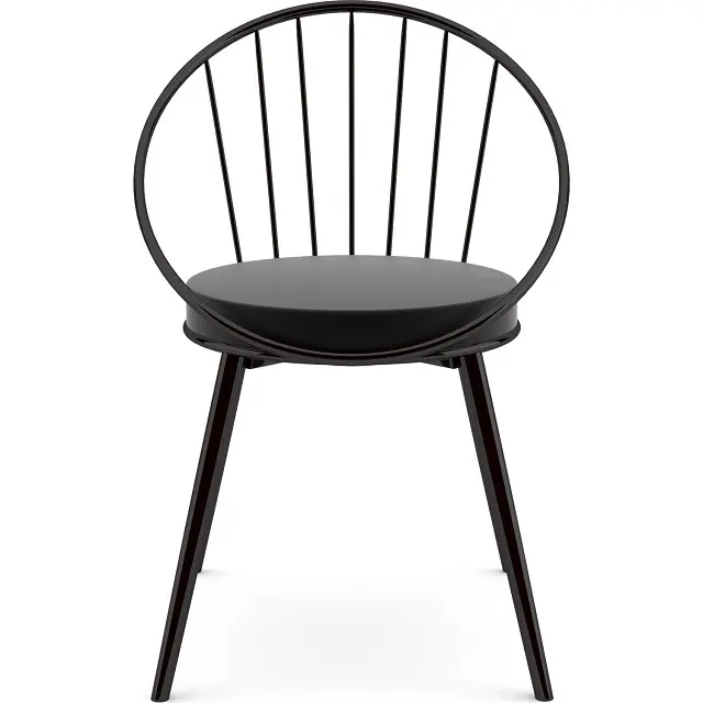 Modern design simple and practical metal chair for kitchen and dining room and office leather fabric