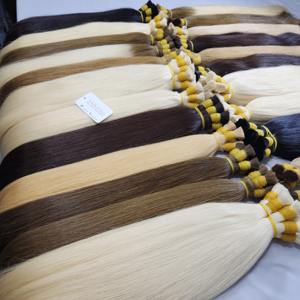 Precio de fábrica Cabello virgen vietnamita con cutícula alineada, onda natural y liso, 8 pulgadas, trama doble a máquina, extensiones de cabello humano a granel - Product Image 4