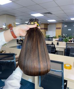 Extension de cheveux naturels vietnamiens 100% Human Wefted Flat Tip Keratin Model 'Genius Weft' par Cabello - Product Image 5