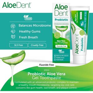 Pasta de Dientes Probiótica AloeDent 75ml Sin Flúor - Product Image 4
