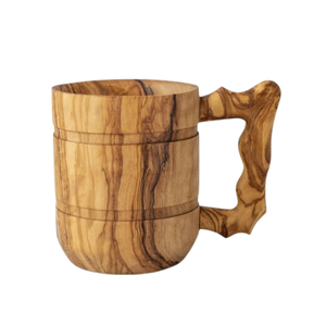 Tasse à thé en bois la plus vendue tasse à café faite à la main tasse en bois personnalisée avec paille par les exportateurs indiens - Product Image 3
