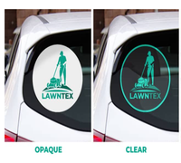 Autocollant de voiture en vinyle transparent magnétique décoratif durable résistant à l'eau avec impression UV et lamination brillante, forme personnalisée