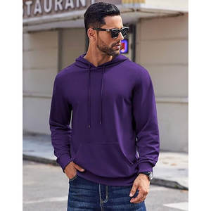 Sweat à capuche thermique lourd unisexe en coton biologique taille USA personnalisée haute qualité tri-mélange sweats à capuche légers - Product Image 2