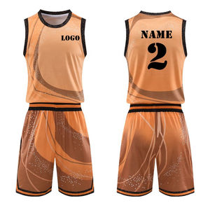 Équipes de basket-ball uniforme Sport maillot entièrement personnalisé hommes vêtements de basket-ball ensembles grande taille respirant séchage rapide - Product Image 3