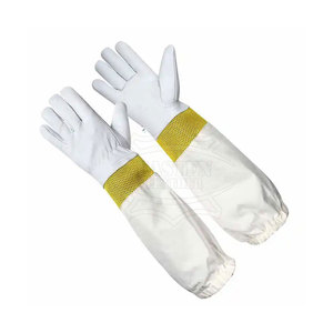 Best Selling Premium Quality Leather Safety Beekeeping Gloves Comfortable Durable Breathable Silicone-Free <b>Powder</b>-Free - Product Image 2