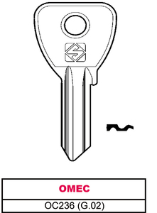 Chiave in Ottone Oc236 (g.Vac 0) Omec - Product Image 1