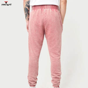 Precios razonables Ropa de verano transpirable Hombres Joggers de lavado ácido Venta caliente Pantalones de hombre lavados con ácido - Product Image 2